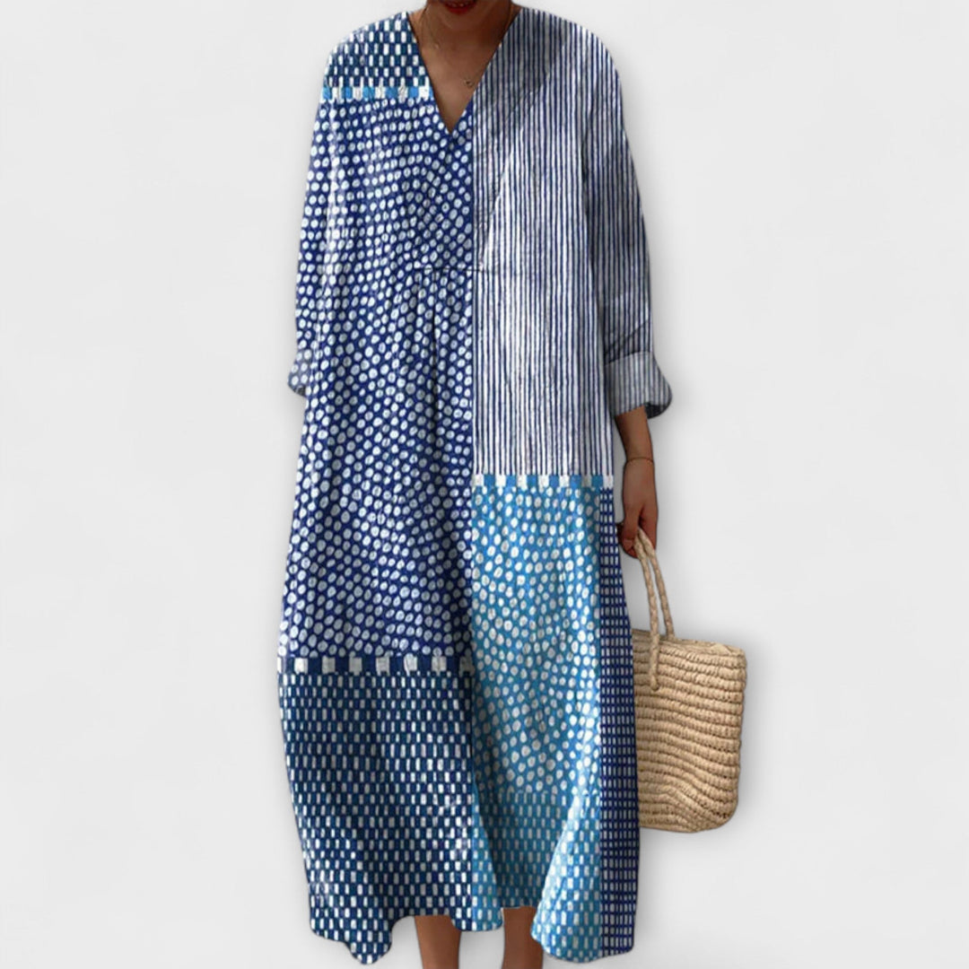 Irmgard – Elegantes Knielanges Baumwollkleid