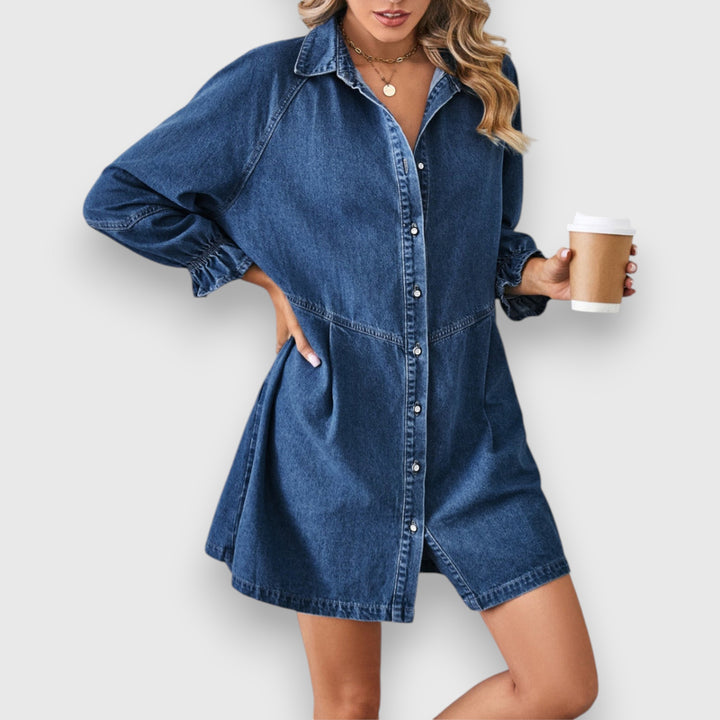 Leni – Jeanslook Hemdkleid