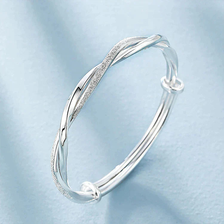 Geflochtenes Silberarmband