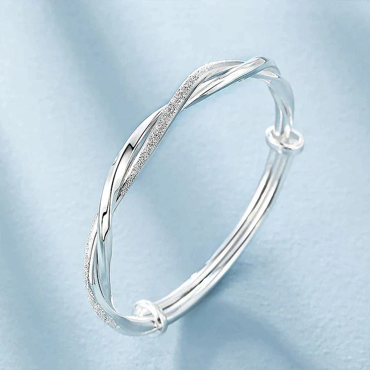 Geflochtenes Silberarmband