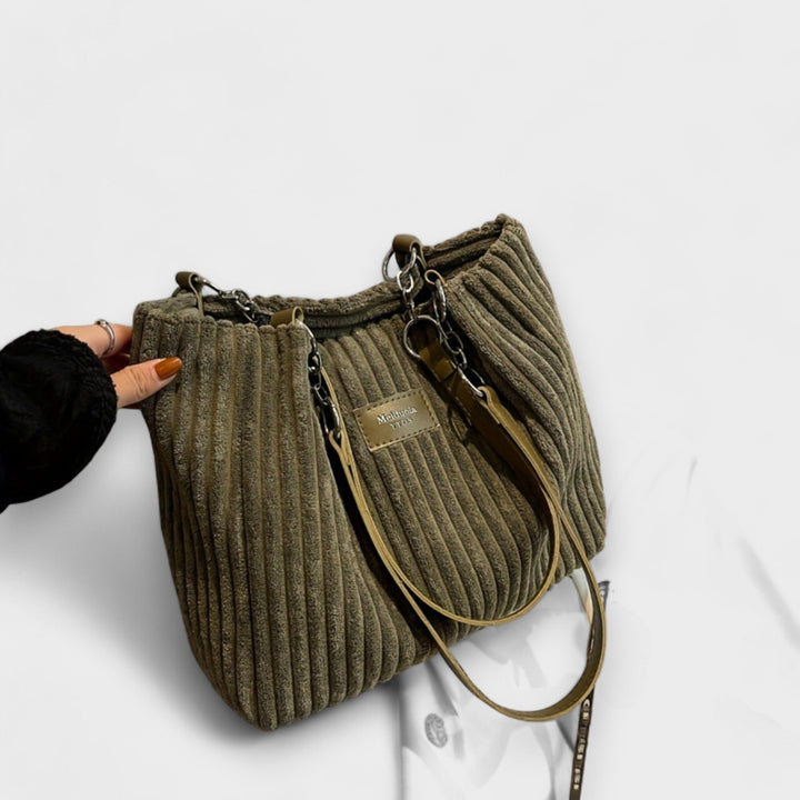 Brava - Weiche Cord-Schultertasche