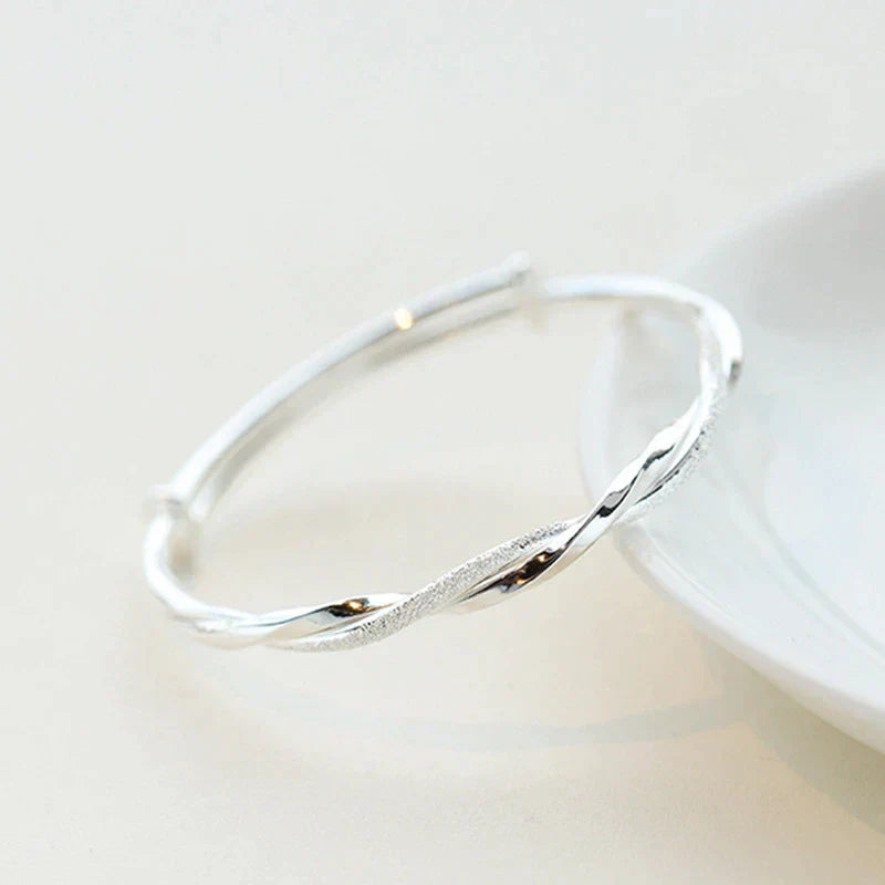 Geflochtenes Silberarmband