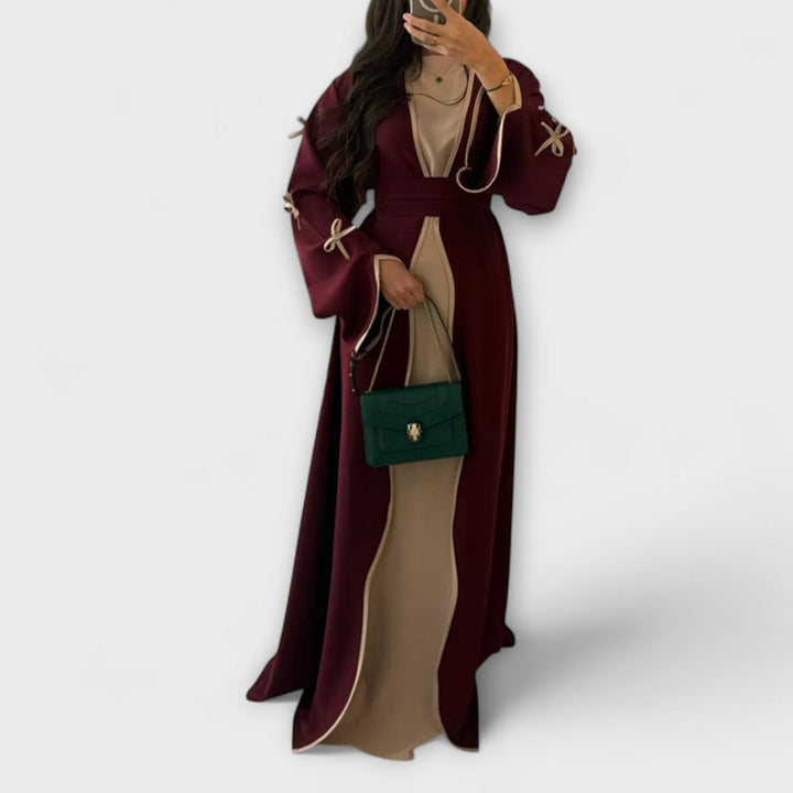 Jasmin - Schicker Cardigan und Kleid Duo mit Schleifenverzierung