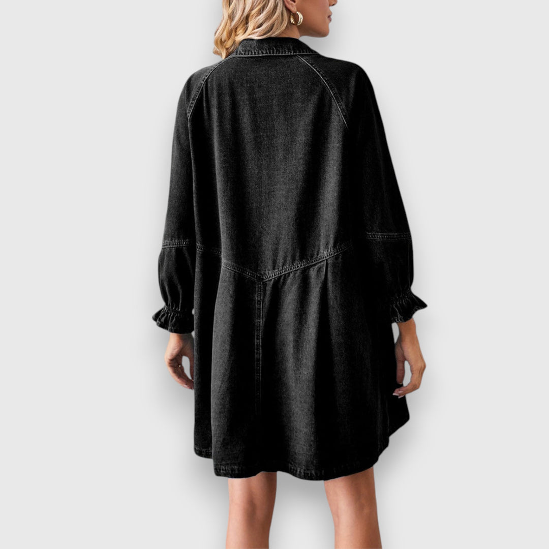 Leni – Jeanslook Hemdkleid