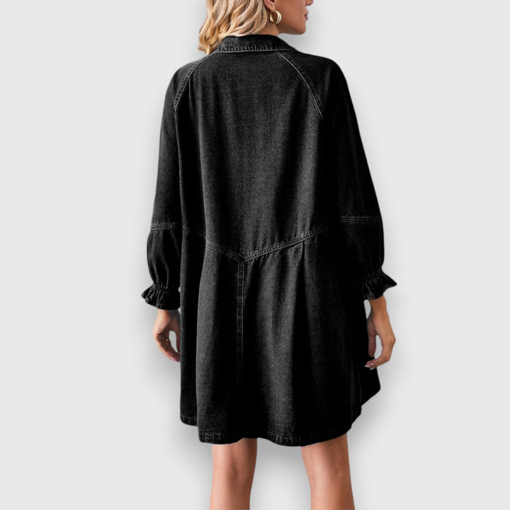 Leni – Jeanslook Hemdkleid
