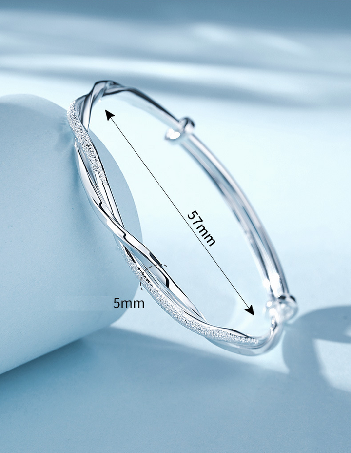 Geflochtenes Silberarmband