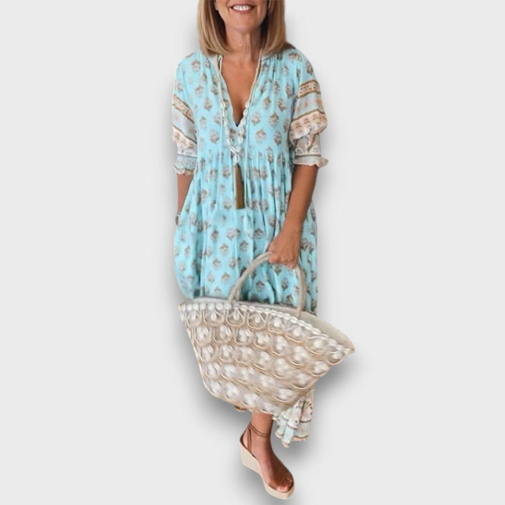 Hiley – Kleid mit Ausschnitt und Boho-Flair
