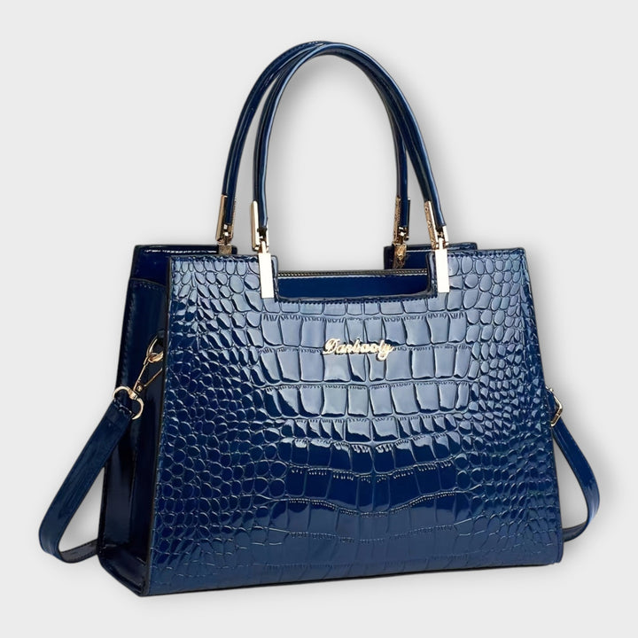 Brava -  Glänzende Krokodilledermuster-Handtasche