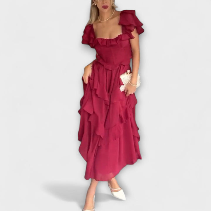 Elisa - Kleid mit Rüschendetails