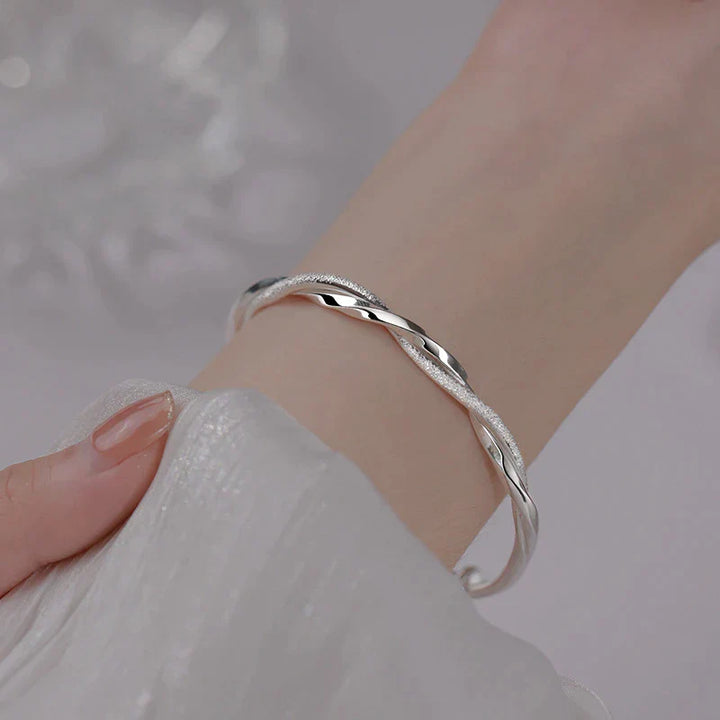 Geflochtenes Silberarmband