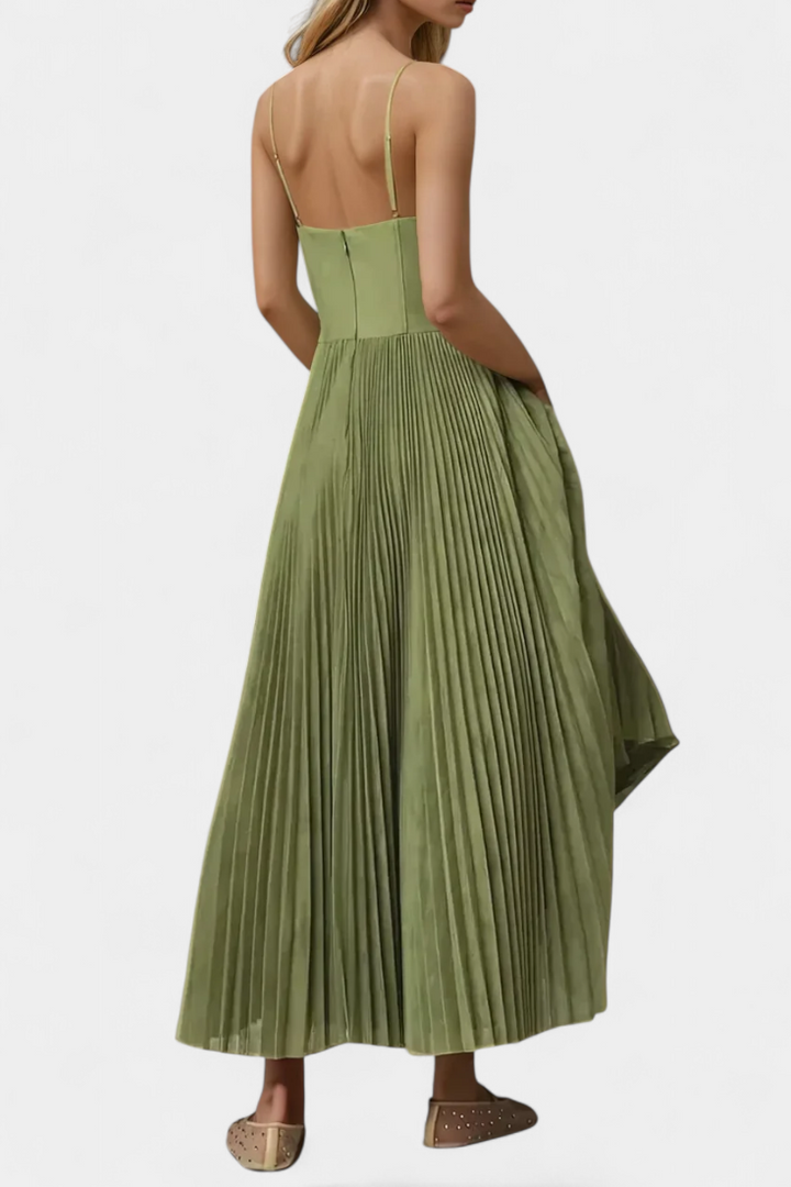 Ottilie – Plissiertes Chiffonkleid mit Corsage