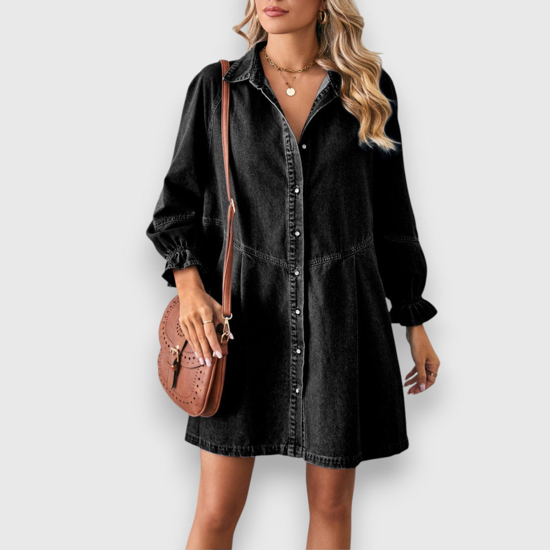 Leni – Jeanslook Hemdkleid