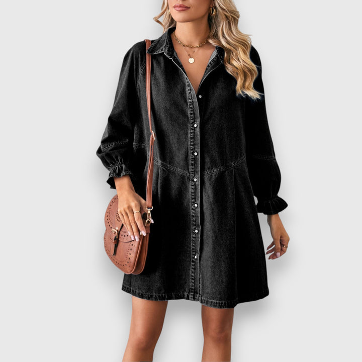 Leni – Jeanslook Hemdkleid