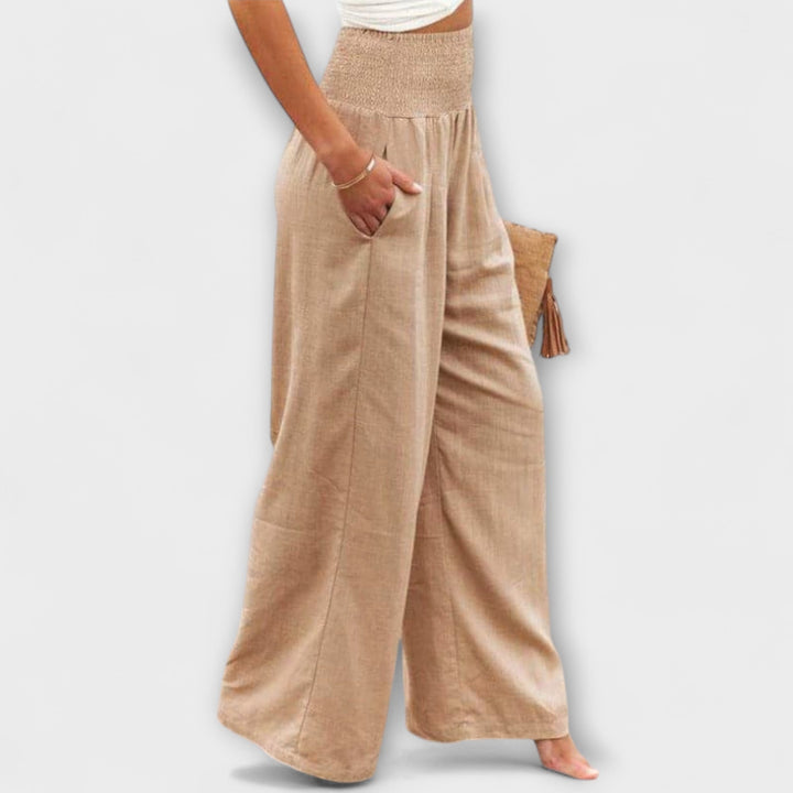 Thearya - Lässige weite Leinenhose