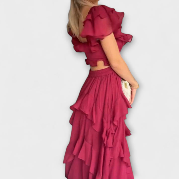 Elisa - Kleid mit Rüschendetails