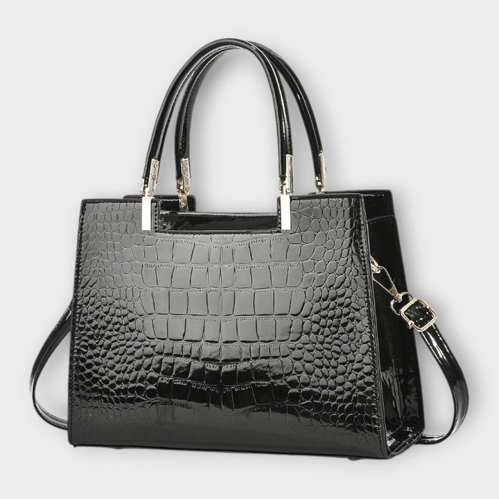 Brava -  Glänzende Krokodilledermuster-Handtasche