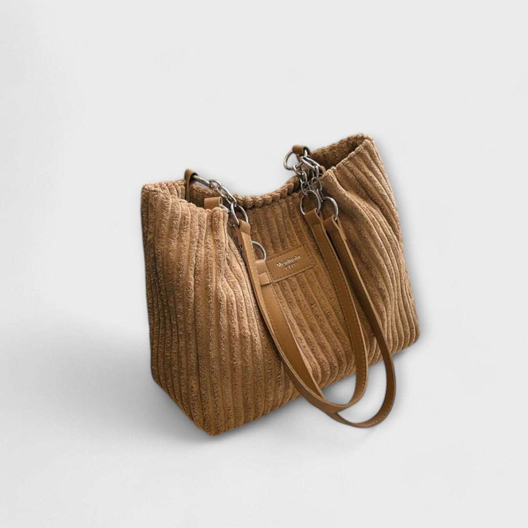Brava - Weiche Cord-Schultertasche