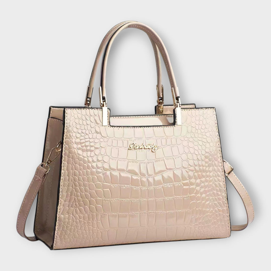 Brava -  Glänzende Krokodilledermuster-Handtasche