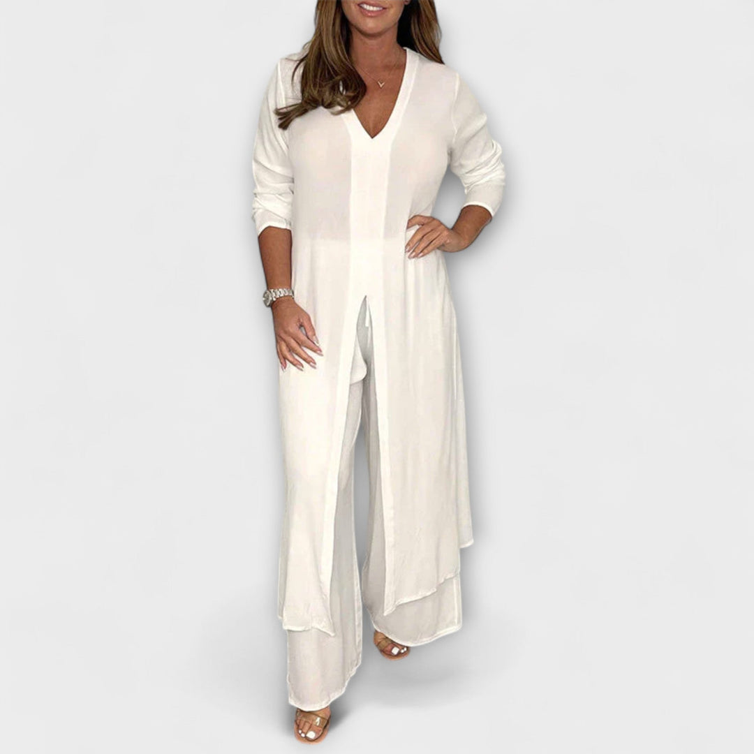 3-teiliges stilvolles Damen-Co-Ord-Set